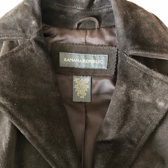 Banana republic Brown suede jacket - Picture 4 of 4